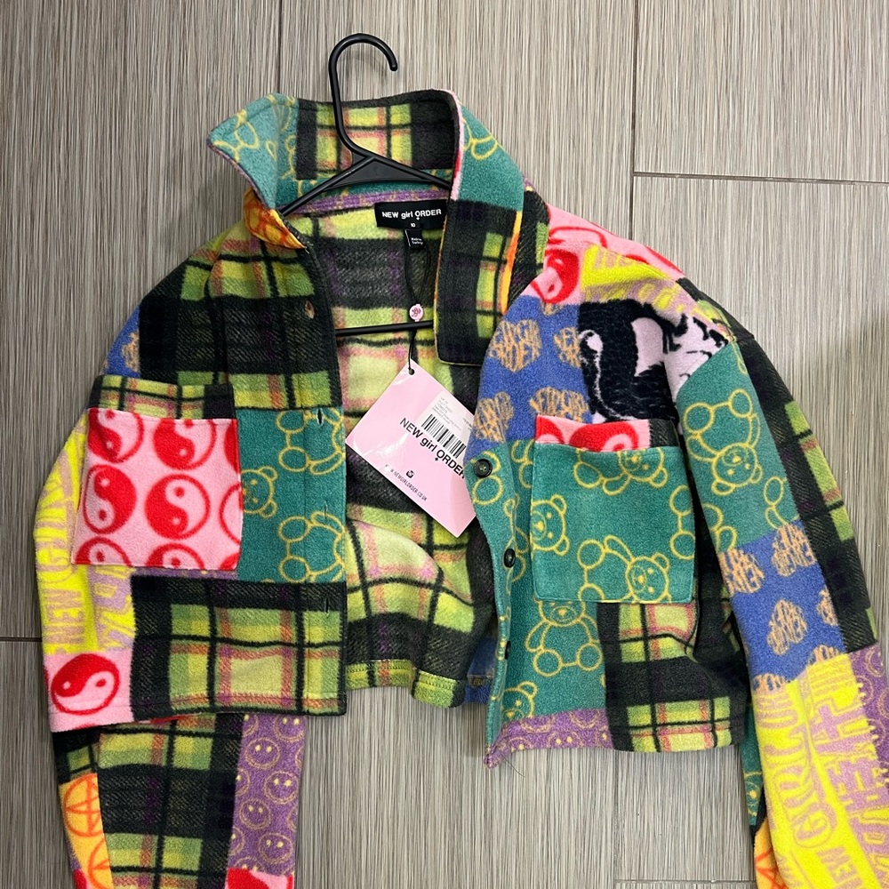 New Girl Order patchwork crop jacket